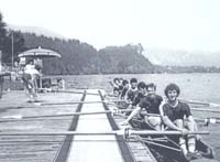 Pobjednicki osmerac na Bledu 1986. Hrboka, Kasic, Kacan, Bacic, Dundov, Vuksan, Matulina, Jurin i korm. Grubsic